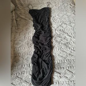 🌟 Tresser bodycon black dress prom party night out long